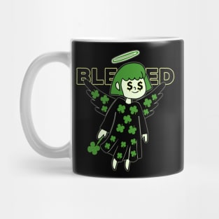 Lucky Clover Blessed Angel - Good Luck Charm Mug